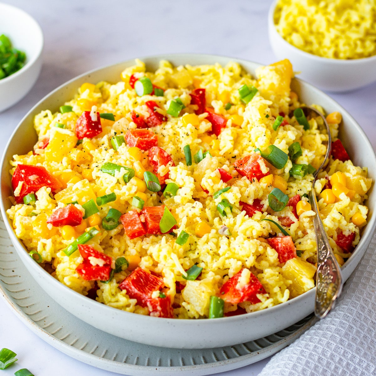 Curried Rice Salad with Pineapple - Lisa’s Healthy Kitchen